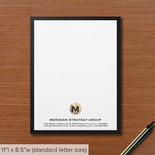 Monogrammed Business Letterhead (Creator Uploaded)