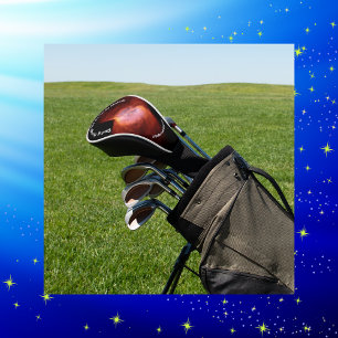 Monogrammed Butterfly Nebula - Pink Orange   Golf Head Cover