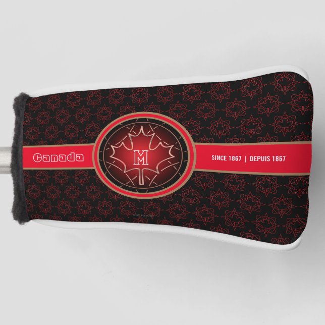 Monogrammed Canada Golf Head Cover (Front)