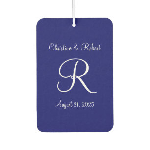 Monogrammed car air freshener