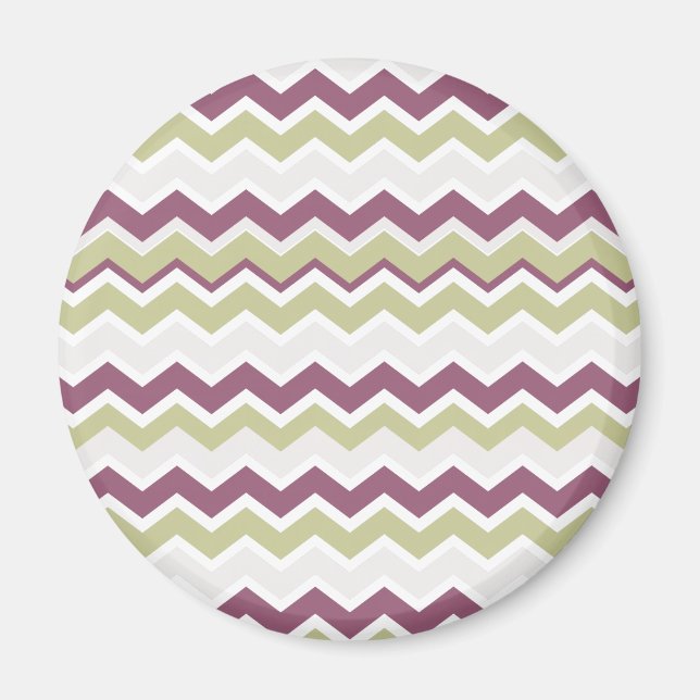 Monogrammed Chevron Brick Magnet (Front)