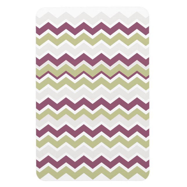 Monogrammed Chevron Brick Magnet (Vertical)