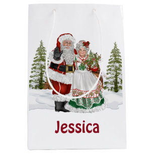 Monogrammed Christmas Gift Bag