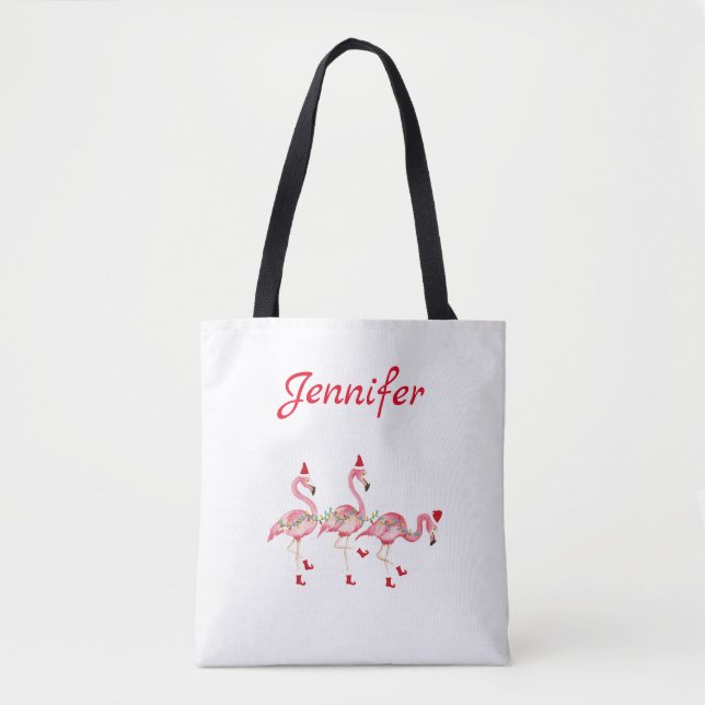 Monogrammed Christmas Tote Bag (Front)
