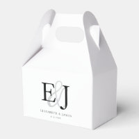 Monogrammed Classic White Elegant Wedding