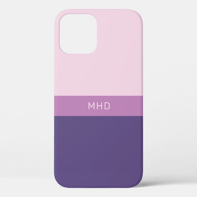 Monogrammed Colour Blocks phone cases (Back)