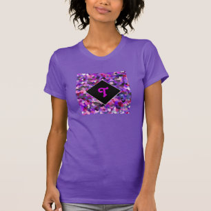 Monogrammed Confetti Purple T-Shirt