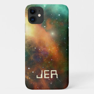 Monogrammed Custom Cosmic Cosmos Space Galaxy Case-Mate iPhone Case