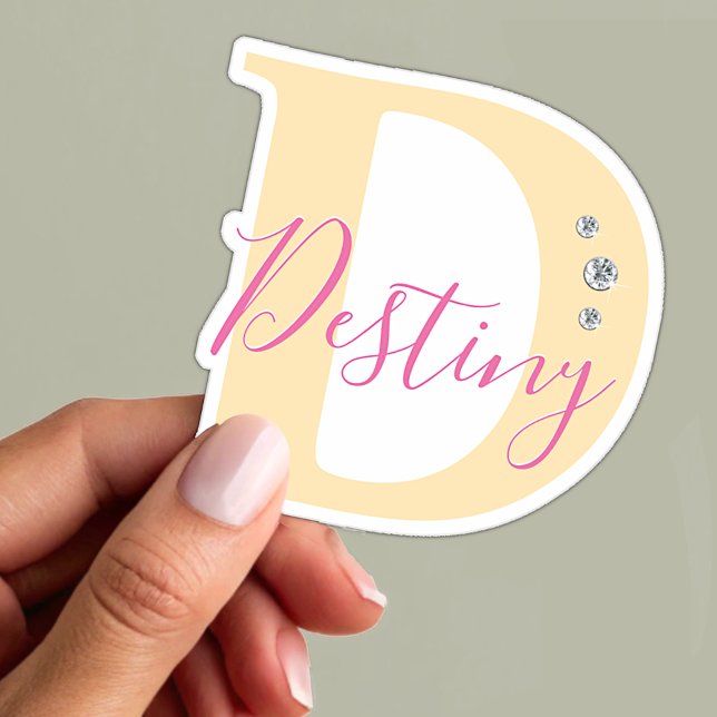 Monogrammed Custom Name Elegant Faux Diamonds (Creator Uploaded)