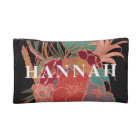 Monogrammed Cute Floral Personalised Makeup Bag