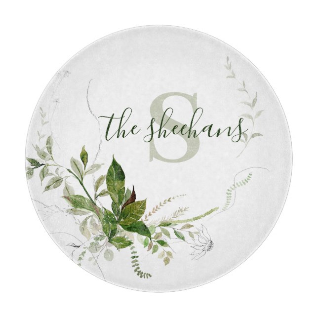 Monogrammed Cutting Board (Front)