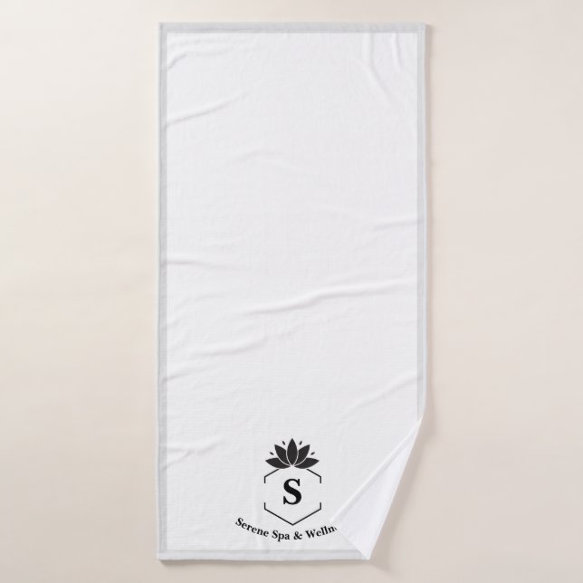 Monogrammed Elegance Spa Towel (Bath Towel)