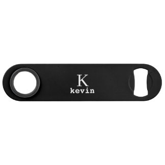 Monogrammed elegant modern masculine name black