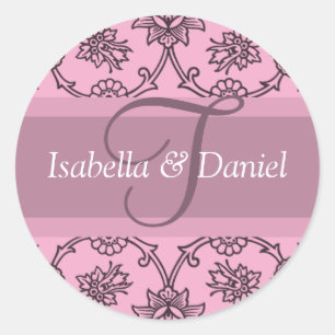 Monogrammed Envelope Seals Letter T