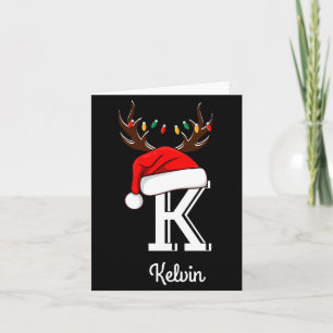 Monogrammed Family Christmas Matching Outfits _2  Card