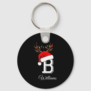 Monogrammed Family Christmas Matching Outfits _3  Key Ring