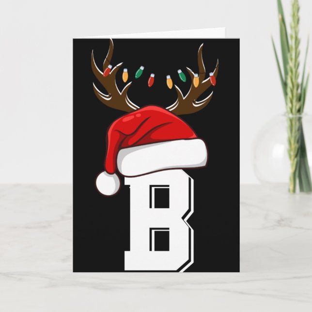 Monogrammed Family Christmas Matching Outfits T Sh Card (Front)