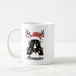 Monogrammed Family Christmas Personalized Holiday Coffee Mug
