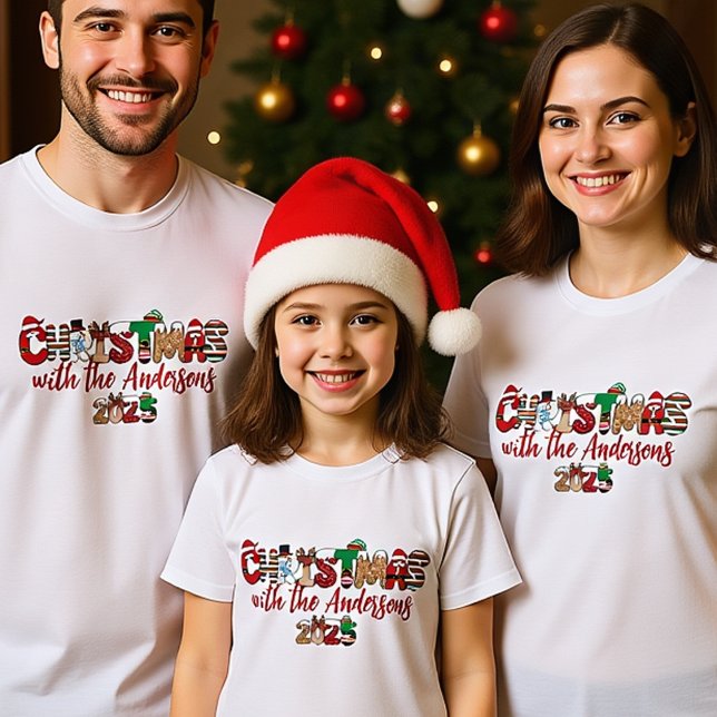 Monogrammed Family Christmas Shirts (Creator Uploaded)