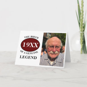 Monogrammed Father Birthday Legend Photo Template
