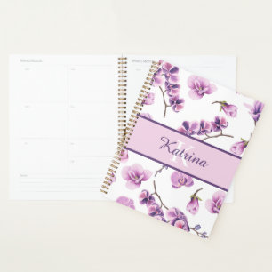 Monogrammed Floral Planner