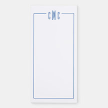 Monogrammed Fridge Notepad