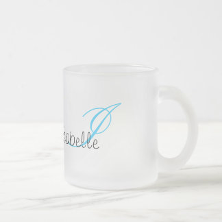Monogrammed Frosted Glass Coffee Mug