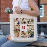 Monogrammed Gallery of 8 Personalised Photos Tote Bag<br><div class="desc">Personalise this design with 8 of your favourite photos and a monogram in your favourite colour. A perfect blend of style and sentimentality. Ideal for gifts or daily use.</div>