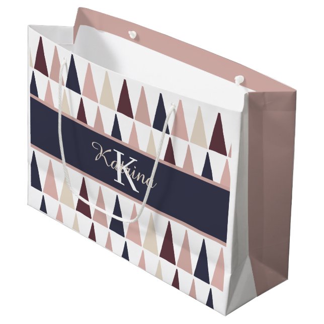 Monogrammed Gift Bag (Front Angled)
