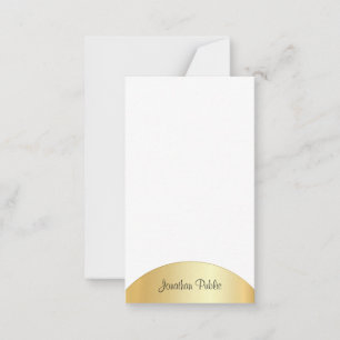 Monogrammed Gold Look Handwritten Elegant Template