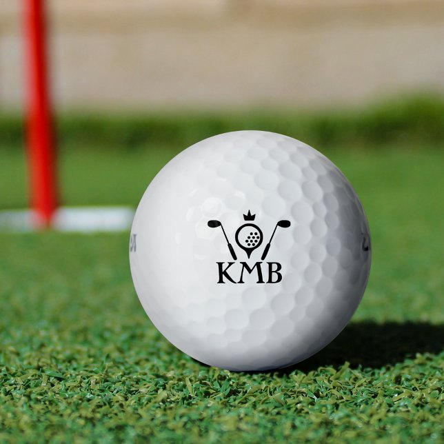 Monogrammed Golf Clubs and Crown Logo Custom Golf Balls (Creator Uploaded)