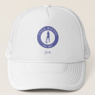 Monogrammed Golf Funny Golfer Birdie Saying Custom Trucker Hat