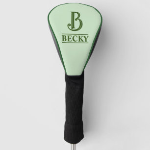 Monogrammed Golf Head Cover