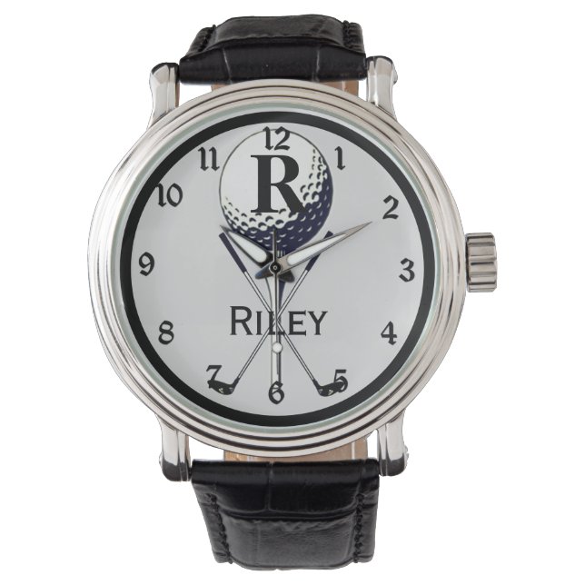 Monogrammed Golf Tee Watch (Front)
