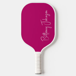 Monogrammed Hot Pink Pickleball Paddle