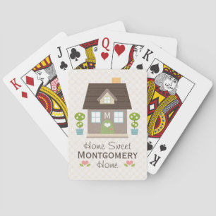 Monogrammed House Bicycle® Playing Cards