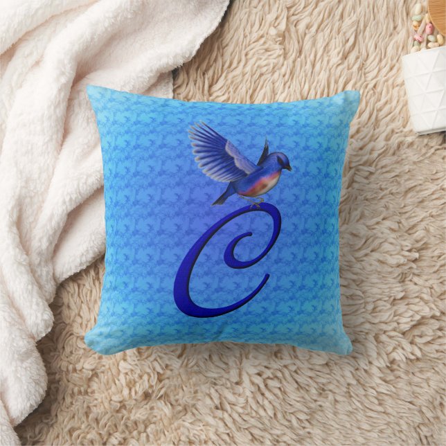 Monogrammed Initial C American MoJo Pillow (Blanket)