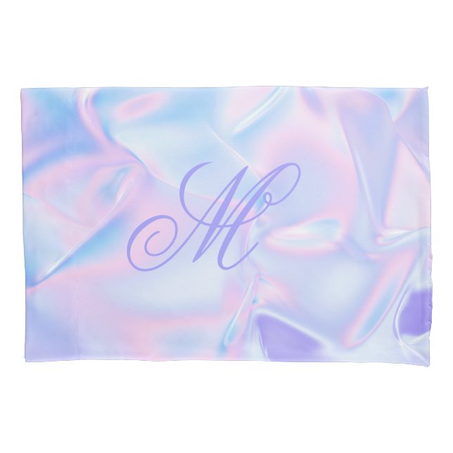 Monogrammed Initial Pastel Pillowcases (Front-Left)