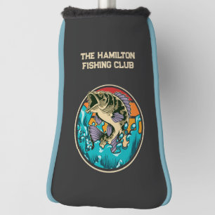 Monogrammed Largemouth Bass Fishing Club Golf Head Cover