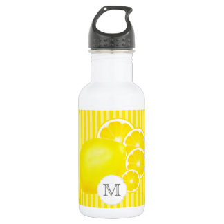 Monogrammed Lemons for Lemonade Bottle