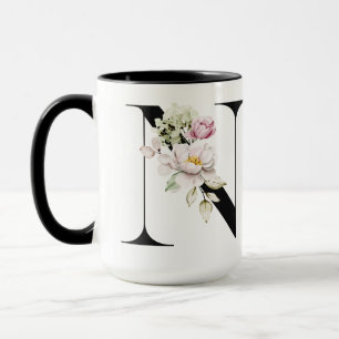 Monogrammed Letter N   Coffee Mug