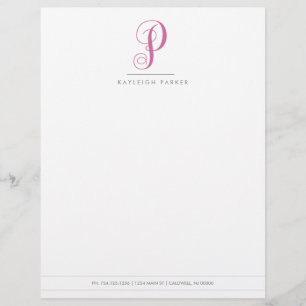 Monogrammed Letterhead   Monogram Shop