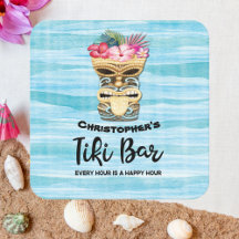 Monogrammed Luau Tiki Bar Party