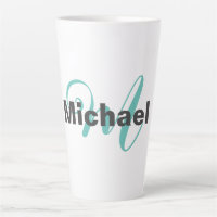 Monogrammed Minimalist Plain Modern