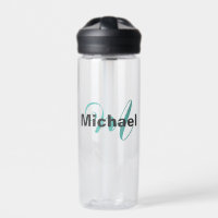 Monogrammed Minimalist Plain Modern