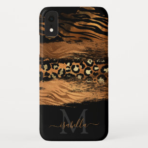 Monogrammed Modern Copper Script Case-Mate iPhone Case