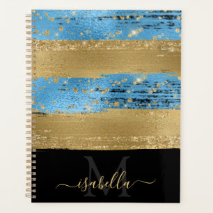 Monogrammed Modern Elegant Script Planner