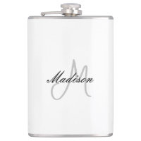 Monogrammed Modern Handwriting Name Initial