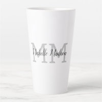 Monogrammed Modern Handwriting Name Initials