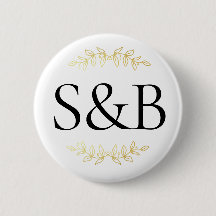 Monogrammed Modern Simple And Minimalist Wedding  